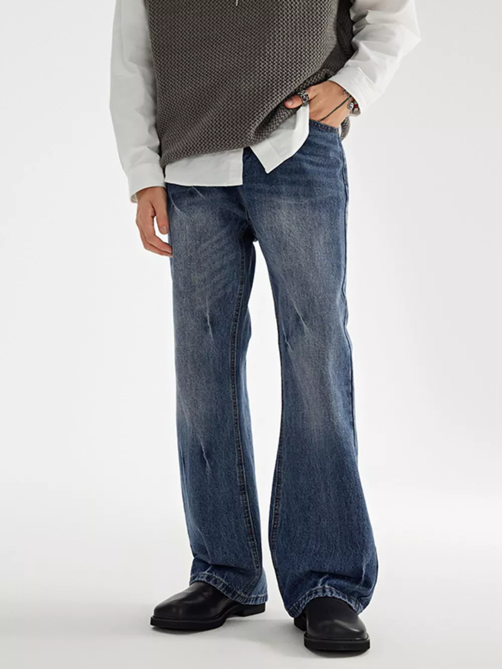 Men's Wide Leg Jeans, image 2