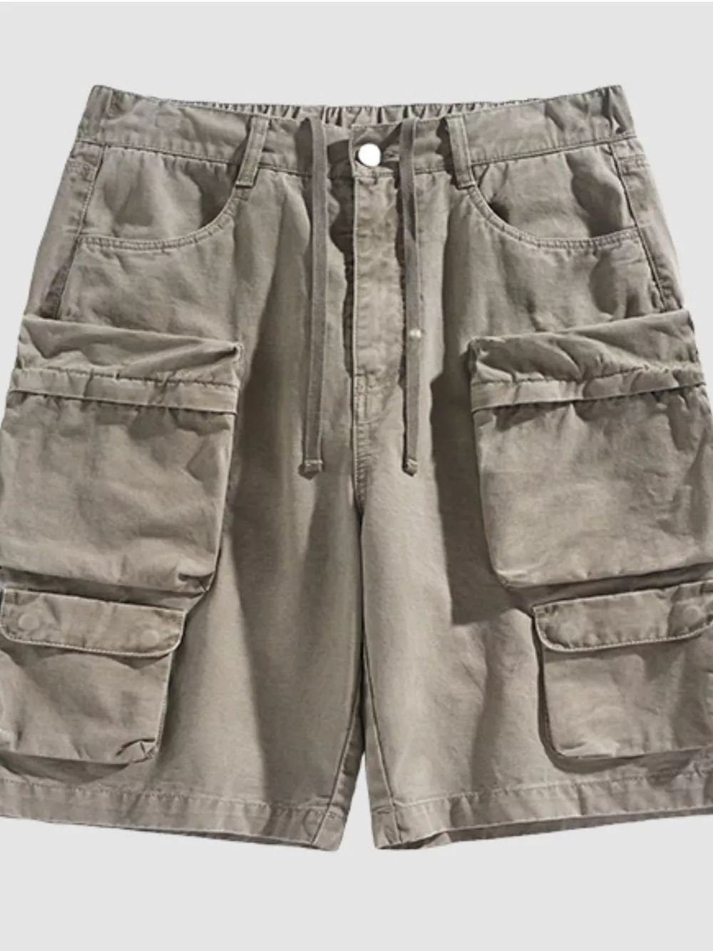 Men's Vintage Washed Multi-Pocket Cargo Shorts, image 3