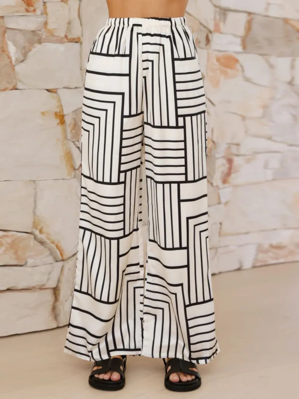 Button Down Half Sleeve Top and Pants Set, image 3