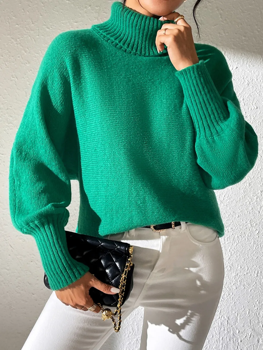 Turtleneck Long Sleeve Sweater, image 11