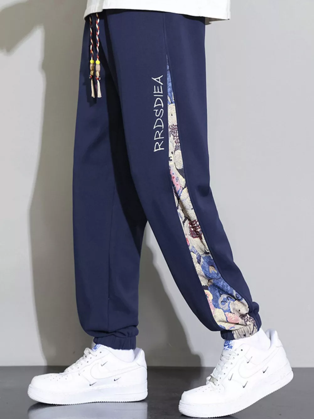 Men's Plus Size Casual Bear Print Side Panel Sweatpants, image 4