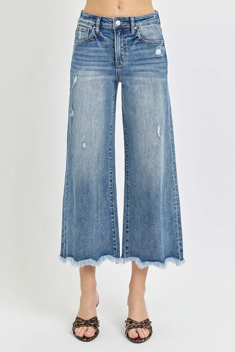 High Rise Cropped Flare Jeans, image 3