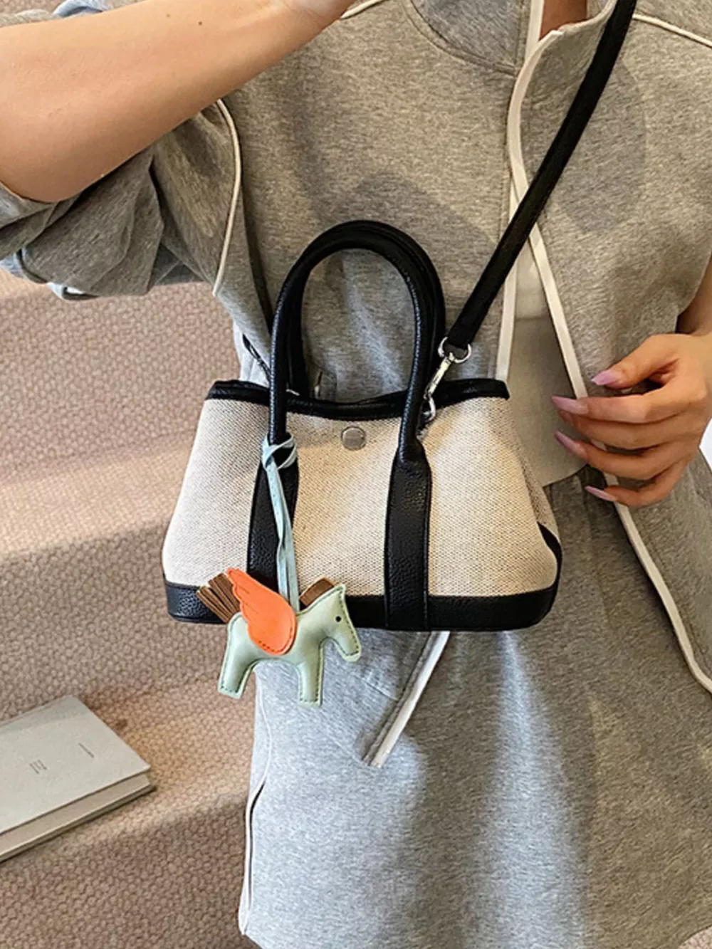 Contrast Crossbody Bag, image 6