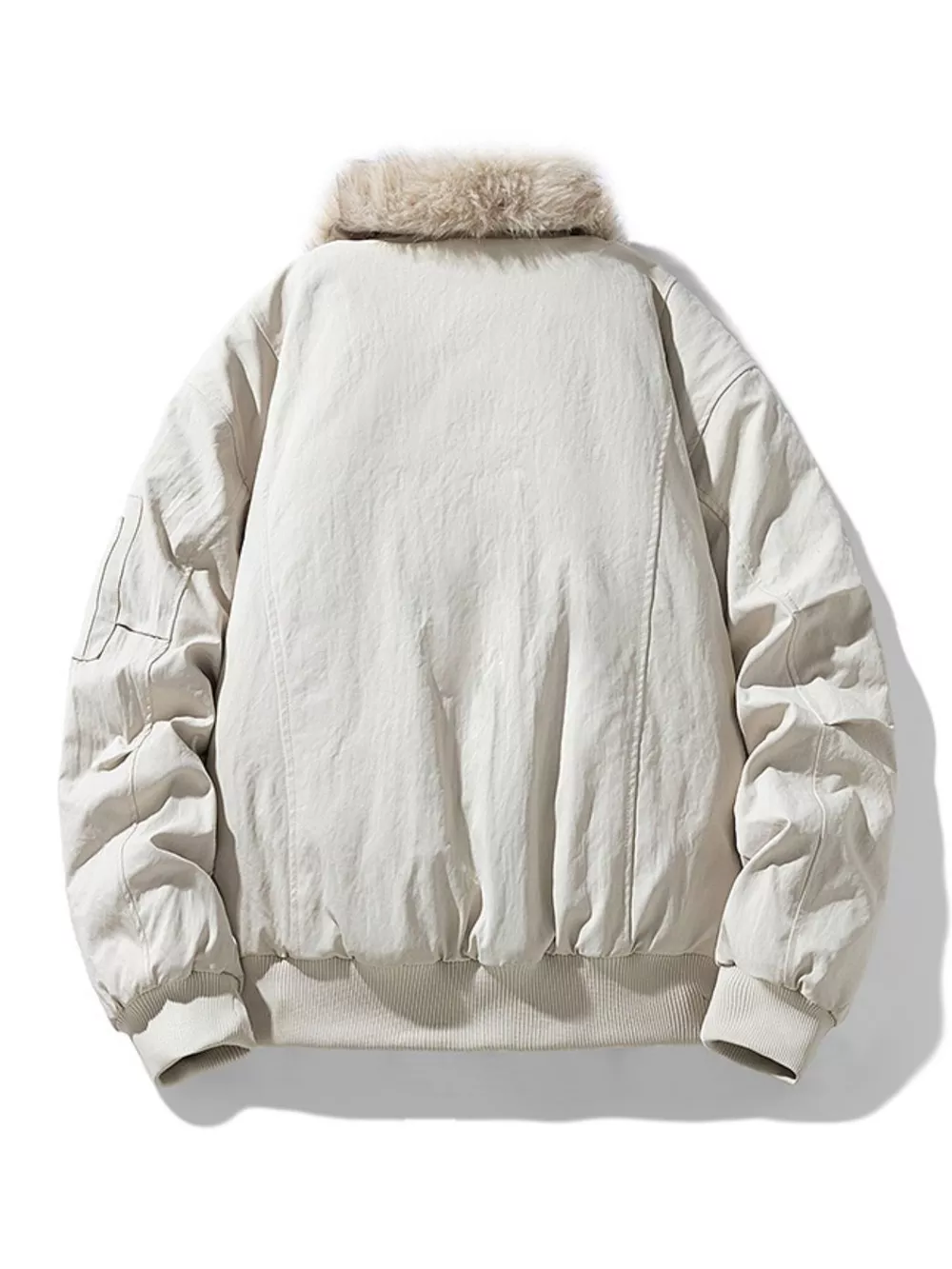Men's Plus Size Zip Up Bomber Jacket, image 2