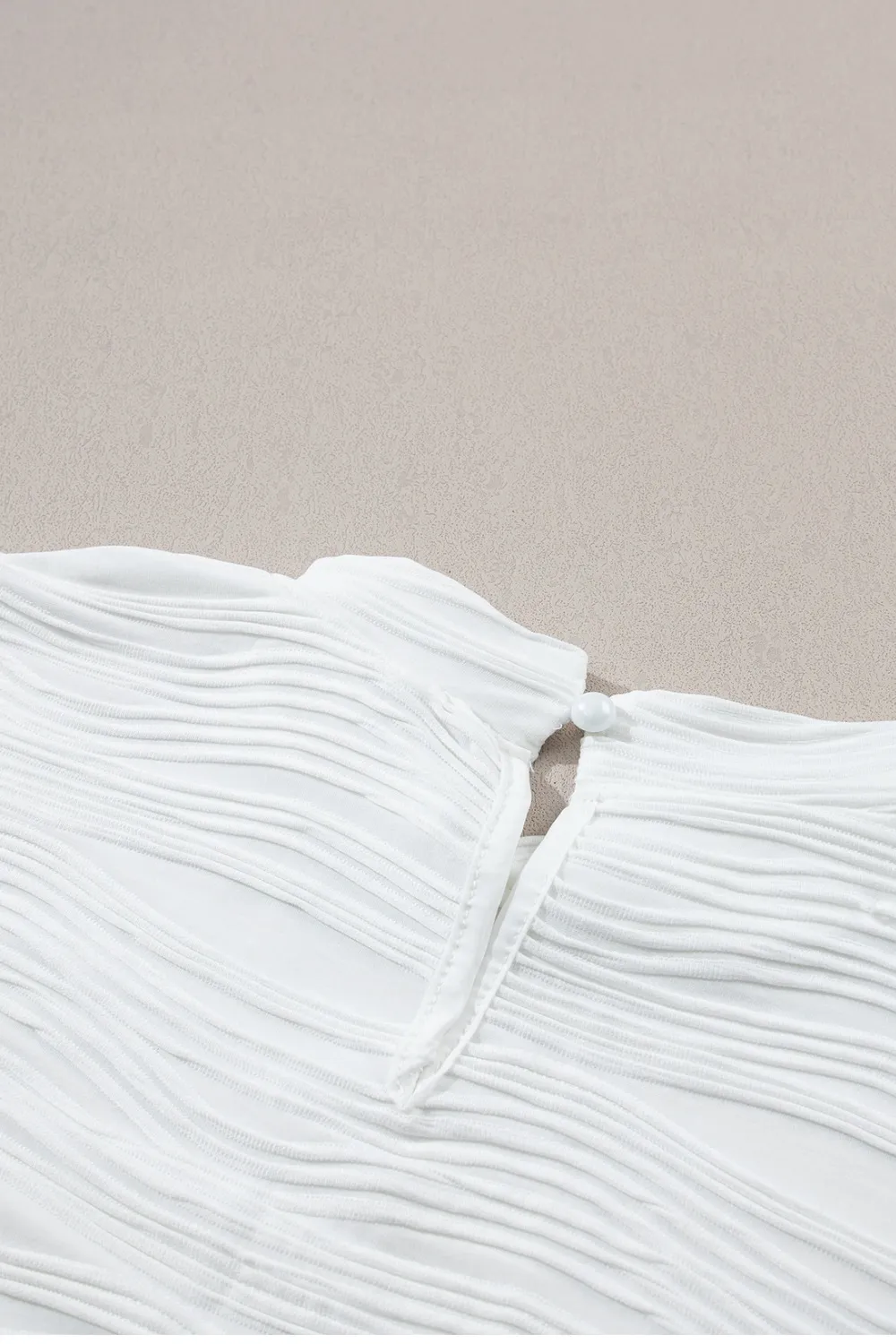 Textured Mock Neck Cap Sleeve Top, image 5