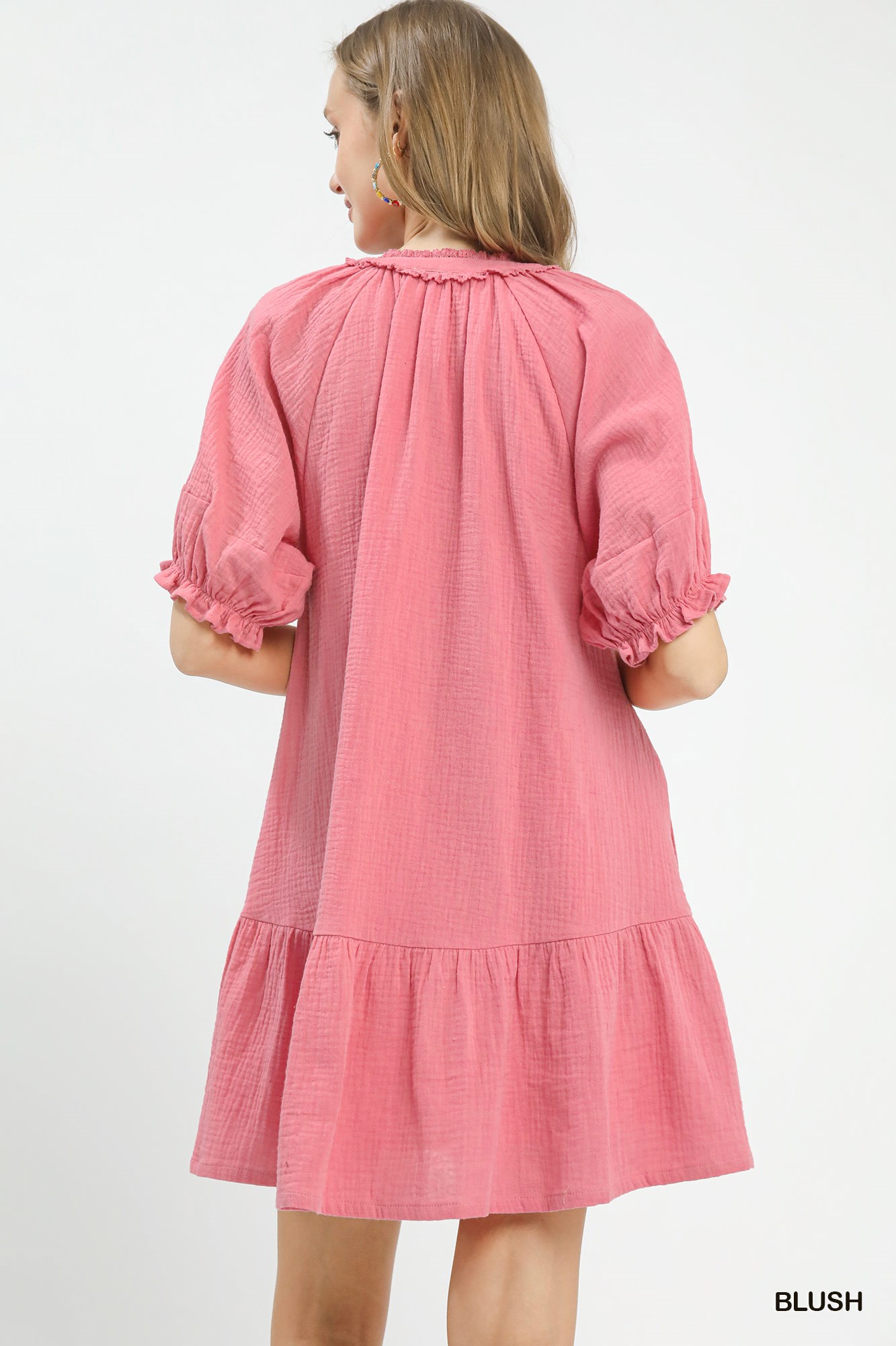 Cotton Gauze Mini Dress, image 3