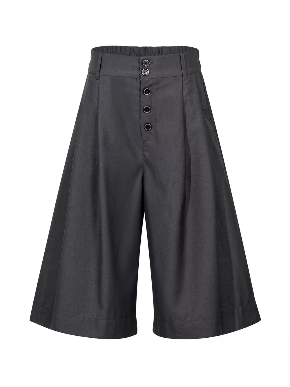 Men's Button Fly Wide Leg Capris