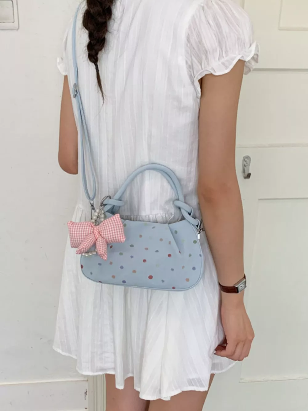 Polka Dot Crossbody Bag, image 4