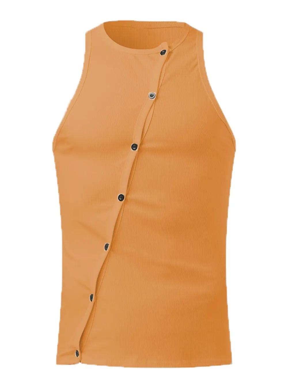 Men's Full Size Cutout Round Neck Tank Plus Size, image 5