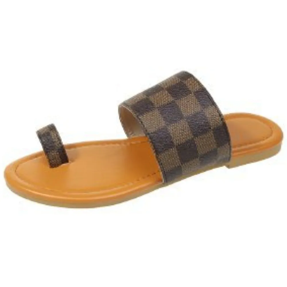 Toe Loop Flats Sandals, image 3