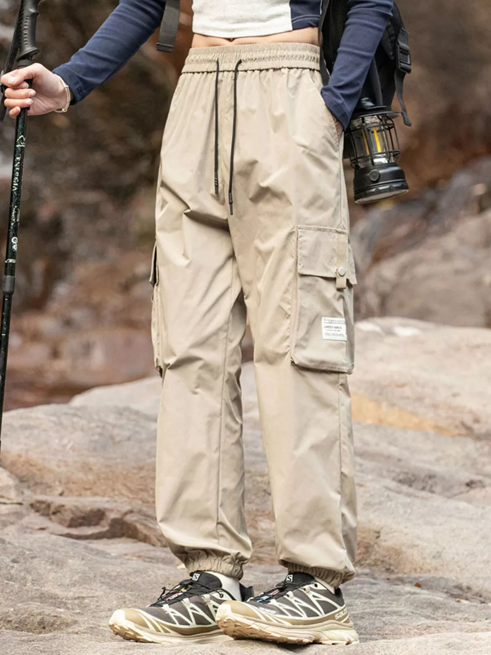 Men's Plus Size Loose Fit Cargo Pants, image 4