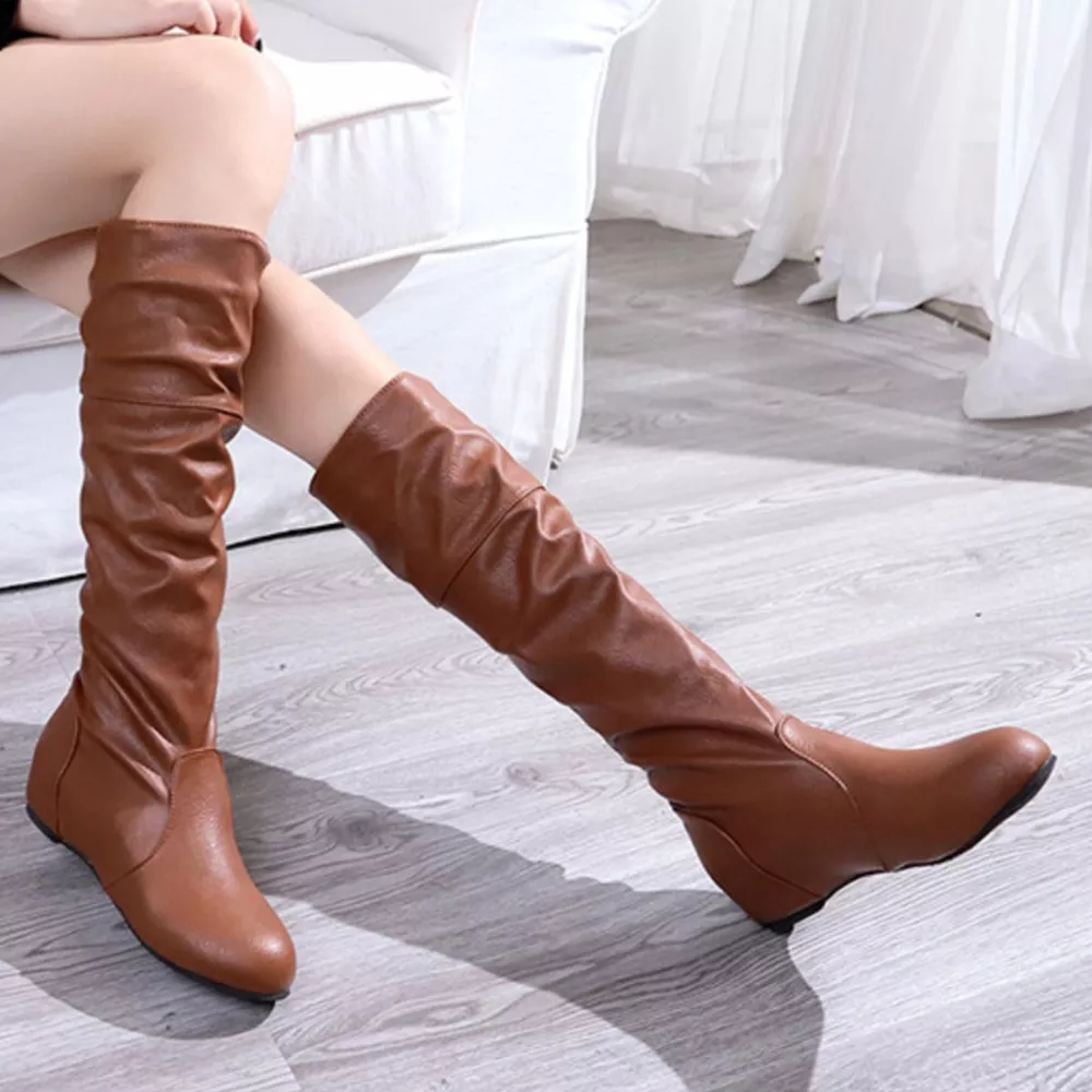 Round Toe Slouch Boots, image 5