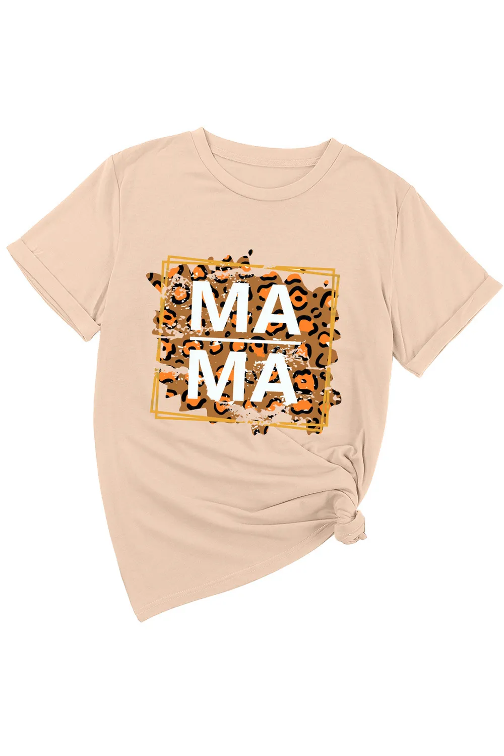MAMA Round Neck Short Sleeve T-Shirt, image 2
