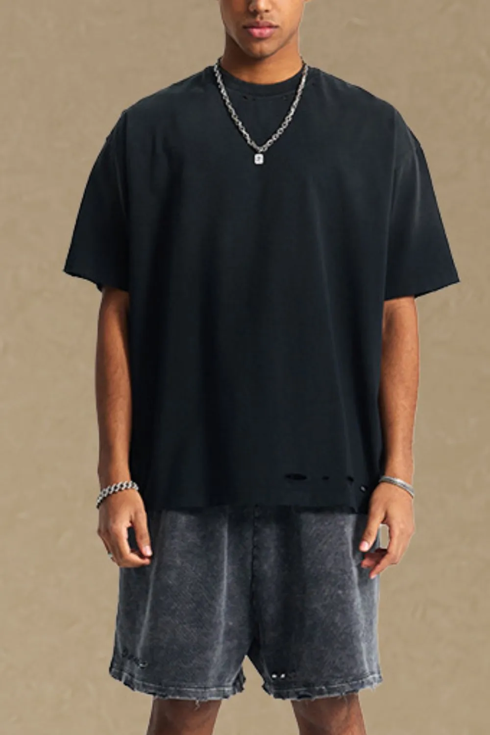 Men's Round Neck Half Sleeve T-Shirt, image 4
