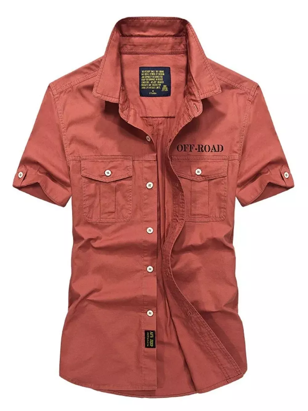 Men's Plus Size Casual Short-Sleeve Shirt