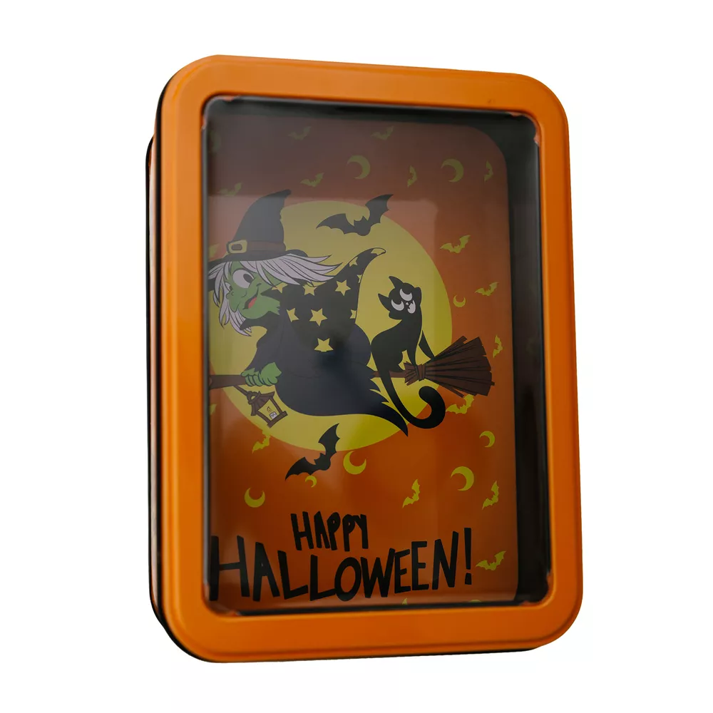 Halloween Decorative Metal Storage Box with Window Display, image 6