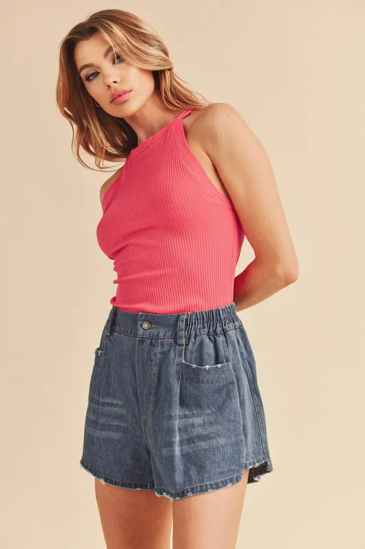 Ribbed Round Neck Tank, image 3