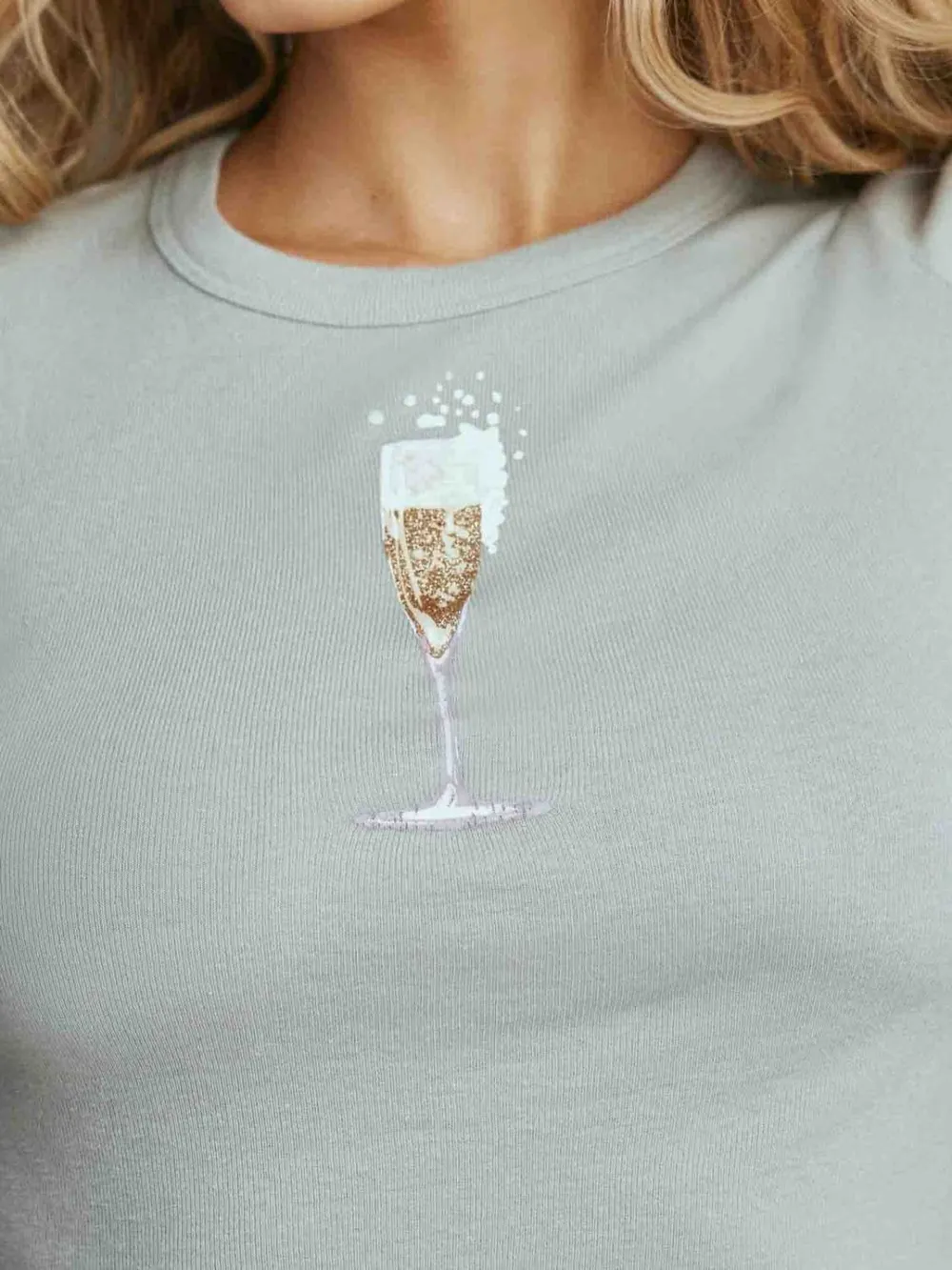 Graphic Round Neck Short Sleeve T-Shirt, image 8