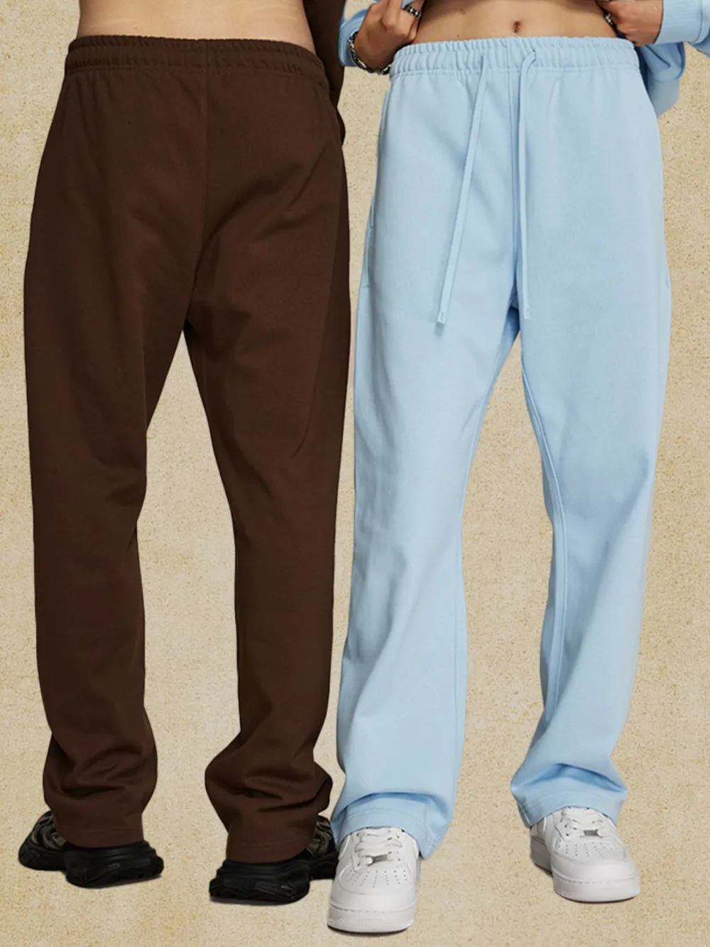 Men's Drawstring Loose Fit Pants, image 3
