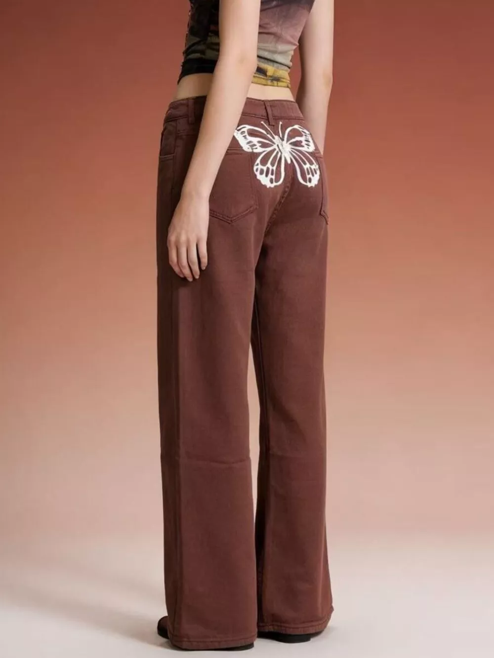 Butterfly Back Wide Leg Jeans, image 13