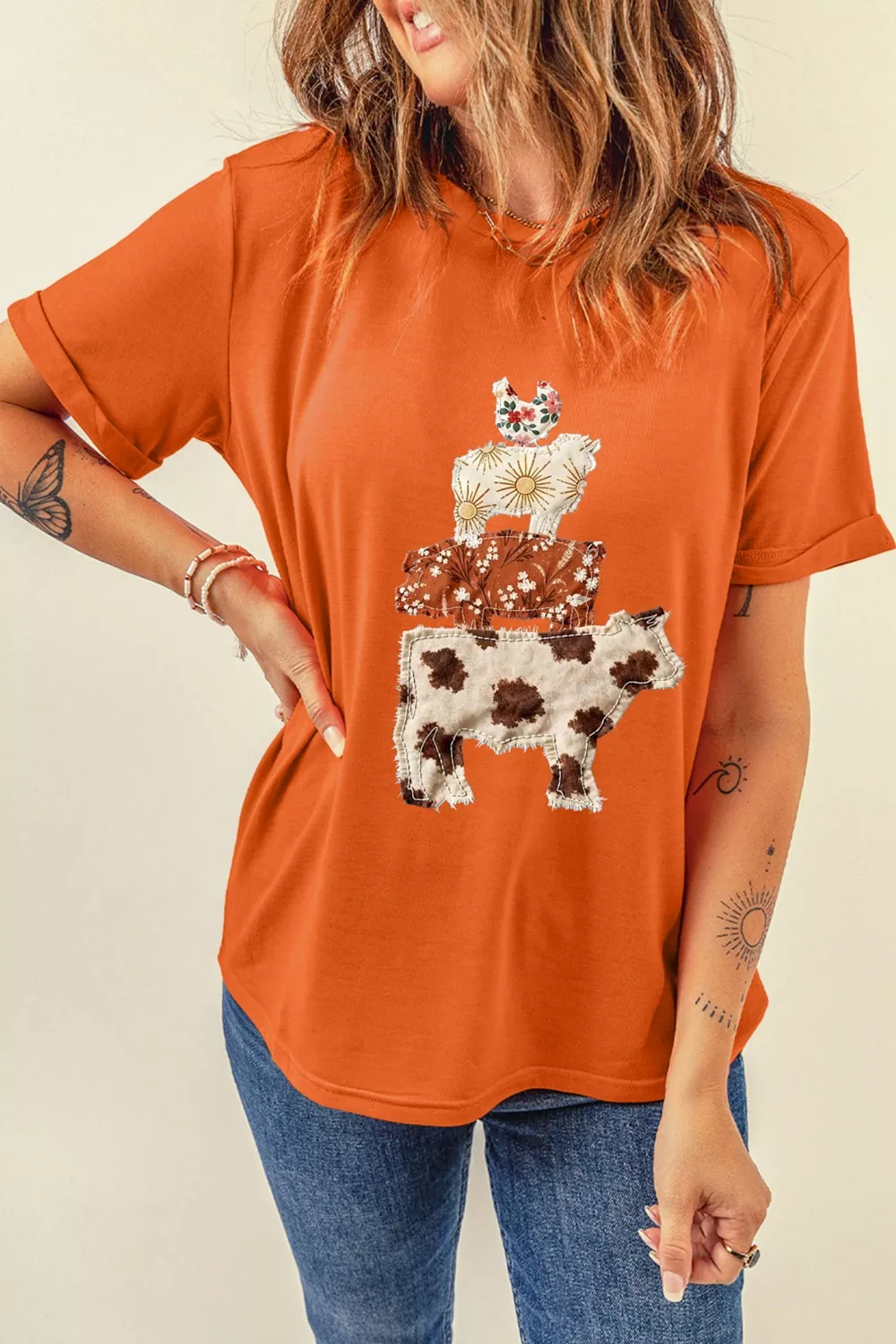 Unique Animal Design Short Sleeve T Shirt, image 7