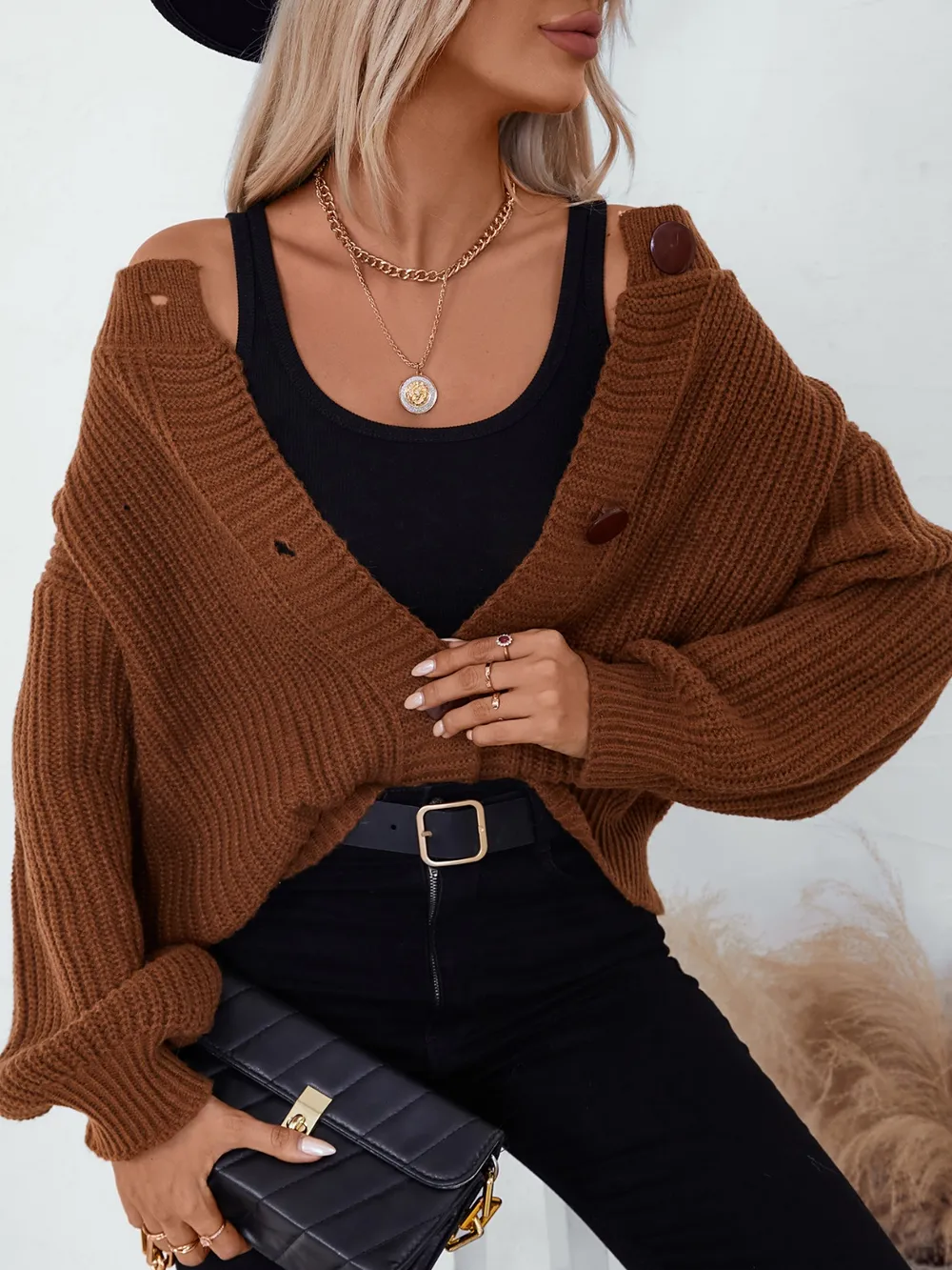 Button Down Long Sleeve Cardigan, image 5