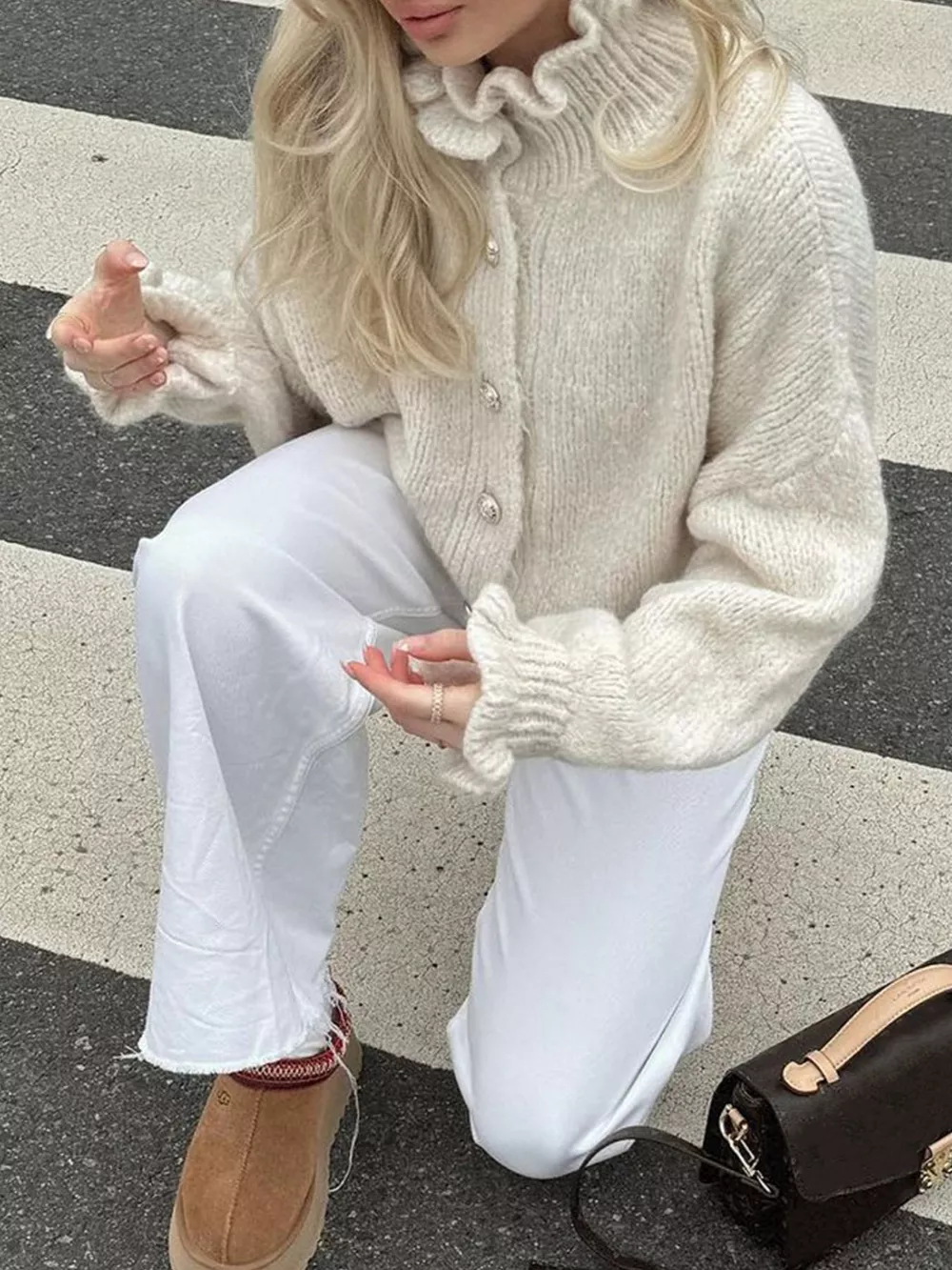 Button-Down Long Sleeve Cardigan, image 8