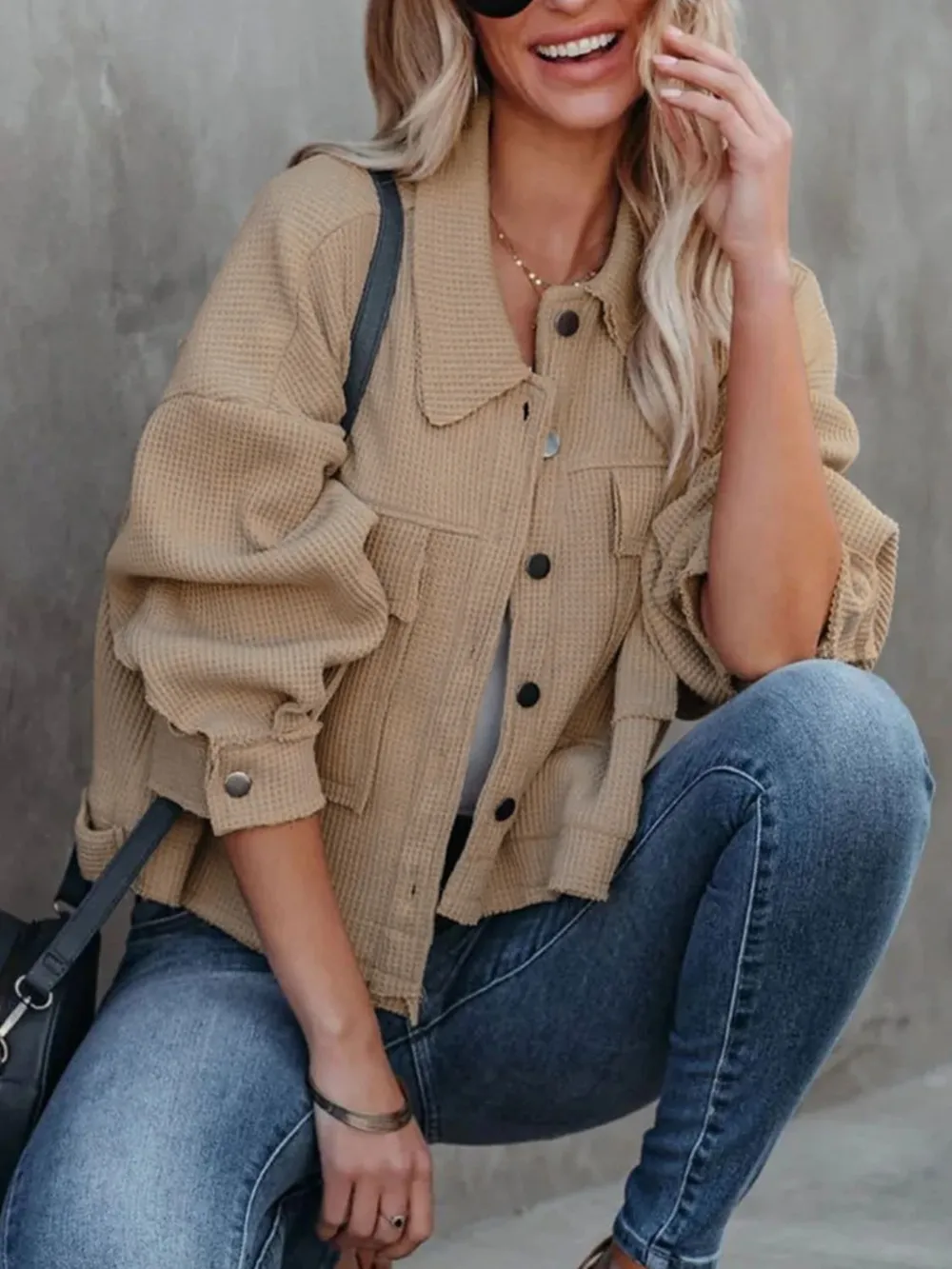 Button Up Long Sleeve Jacket, image 8