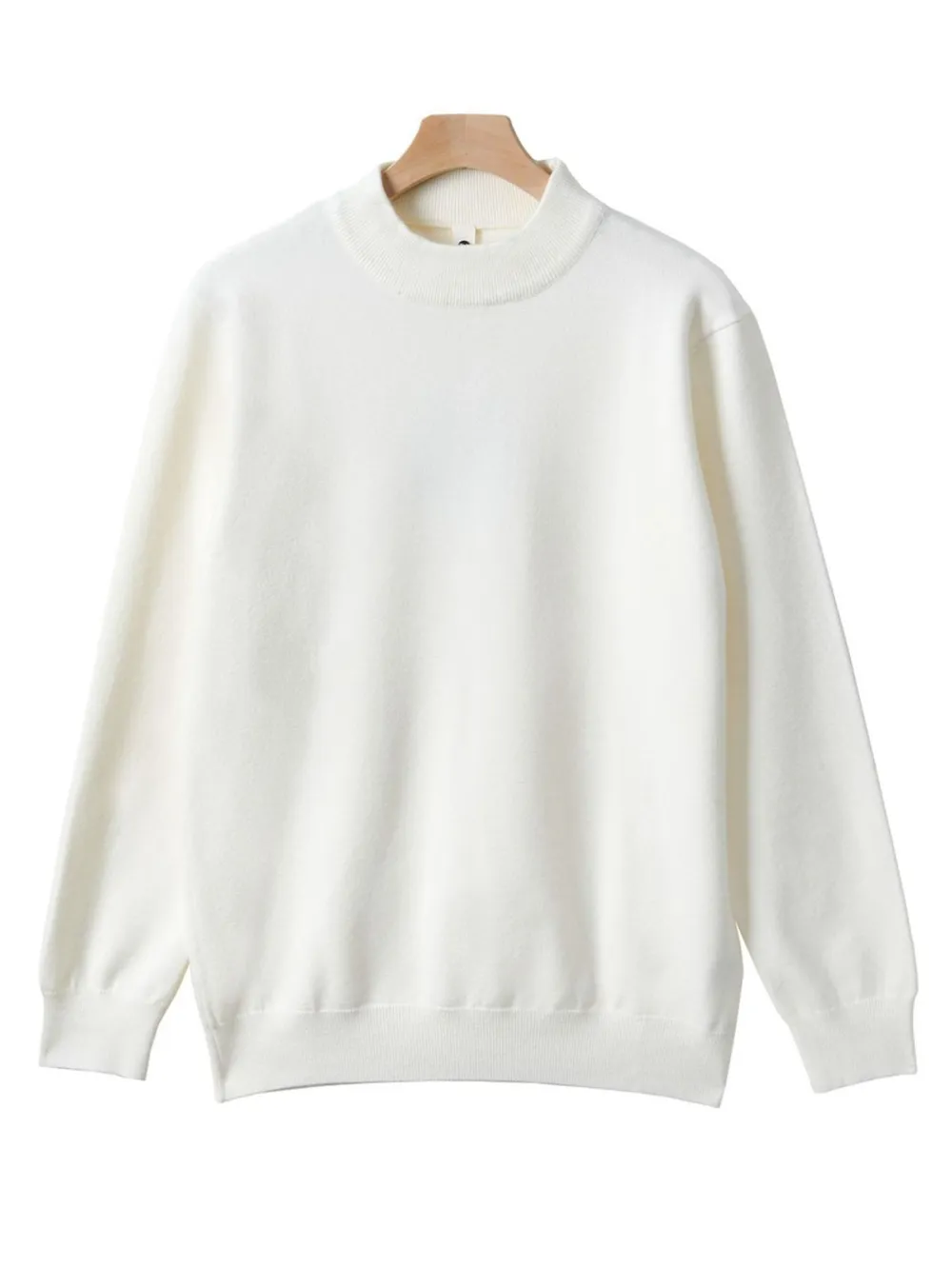 Men's Plus Size Round Neck Long Sleeve Sweater, image 2
