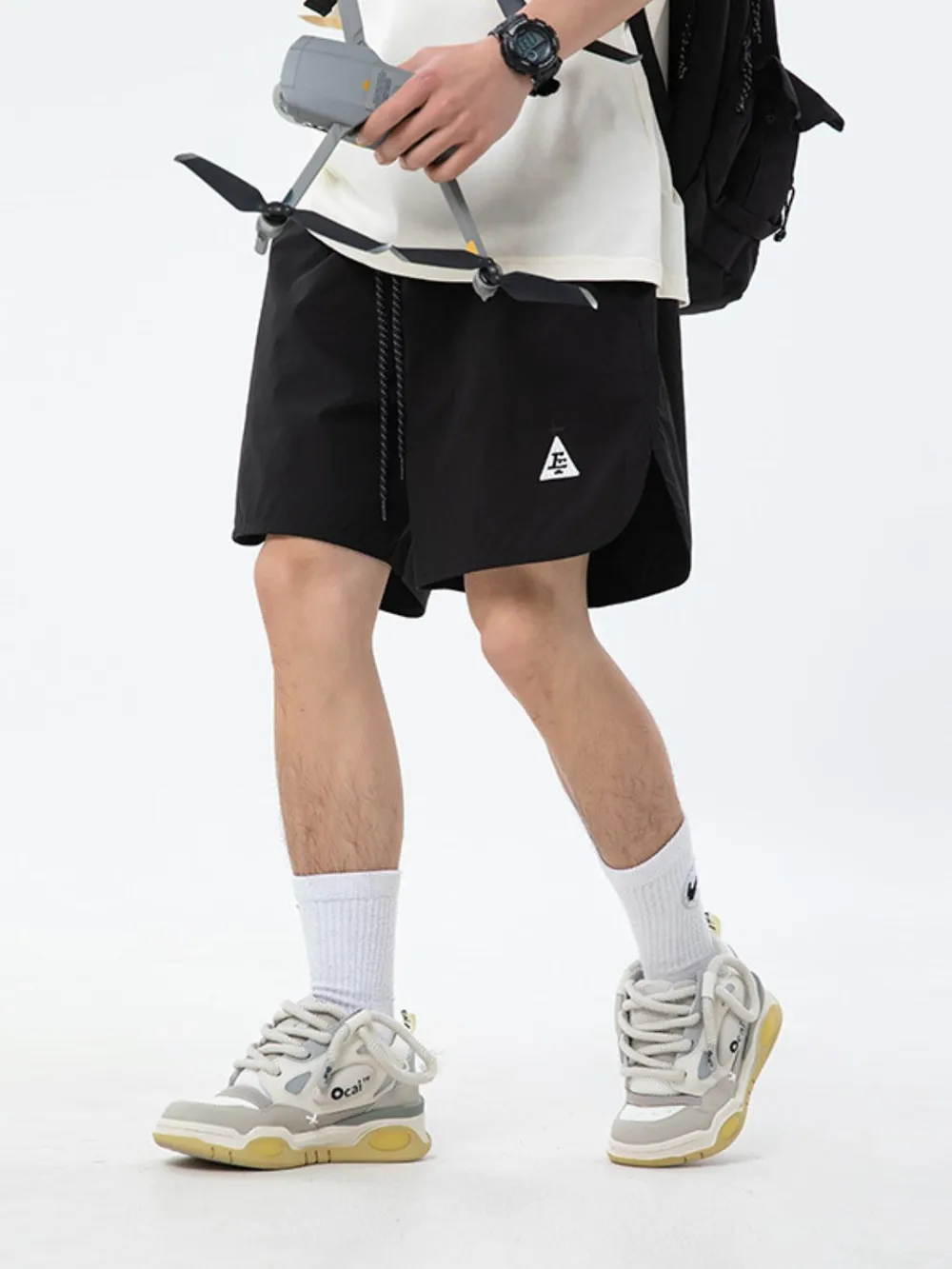 Men's Full Size Drawstring Shorts Plus Size, image 3