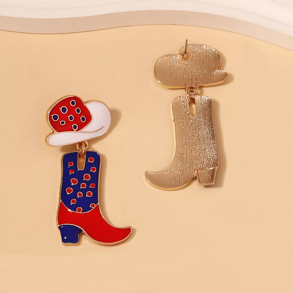 Cowgirl Boot and Hat Dangle Earrings, image 13