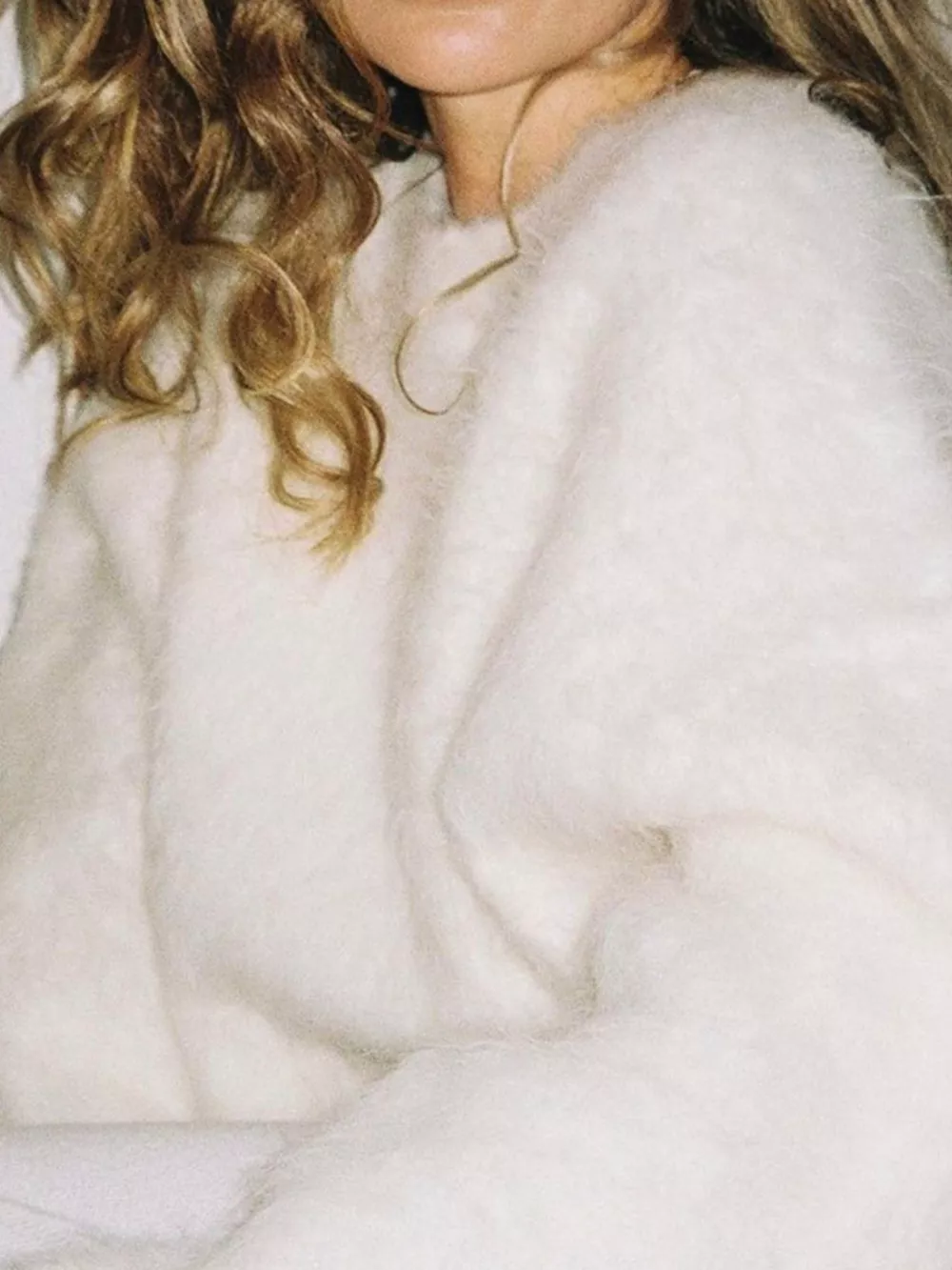 Fuzzy Round Neck Long Sleeve Sweater, image 12