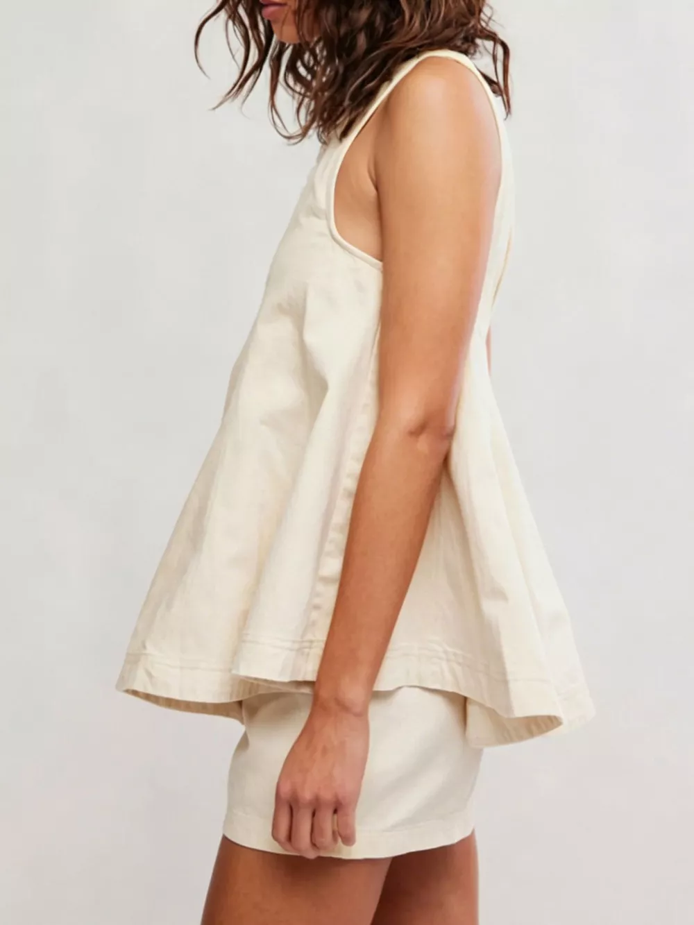 Sleeveless Top and Shorts Denim Set, image 12