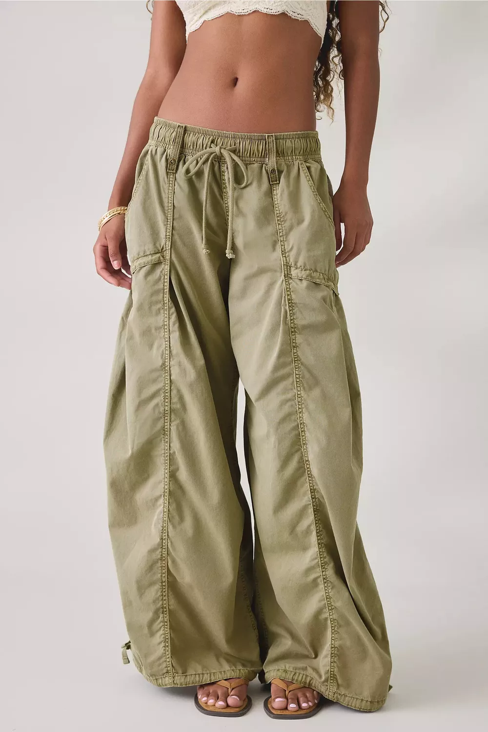 High-Waisted Cargo Wide-Leg Pants, image 31