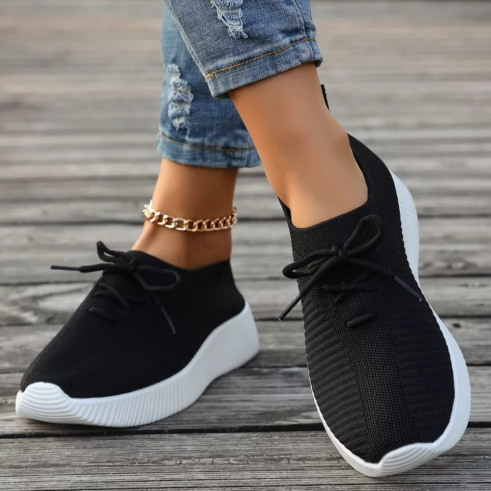 Round Toe Lace Up Sneakers, image 7