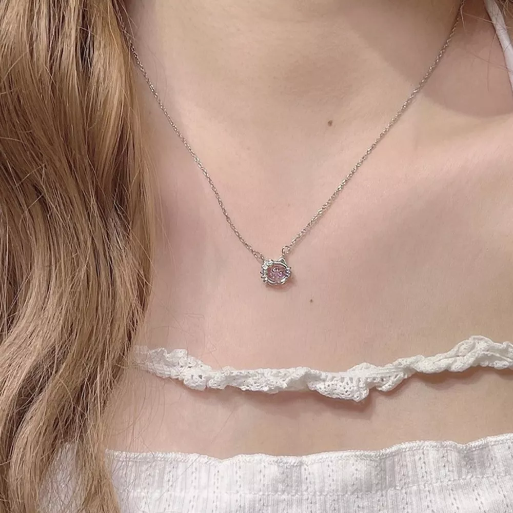 925 Sterling Silver Cat Necklace, image 3