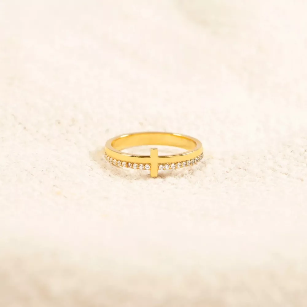925 Sterling Silver Cross Ring, image 3