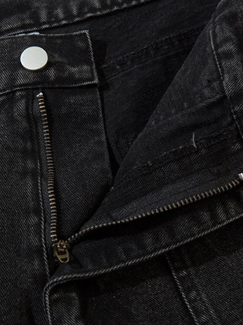 Men's Wide Leg Cargo Denim Jeans with Multi Pockets, image 5