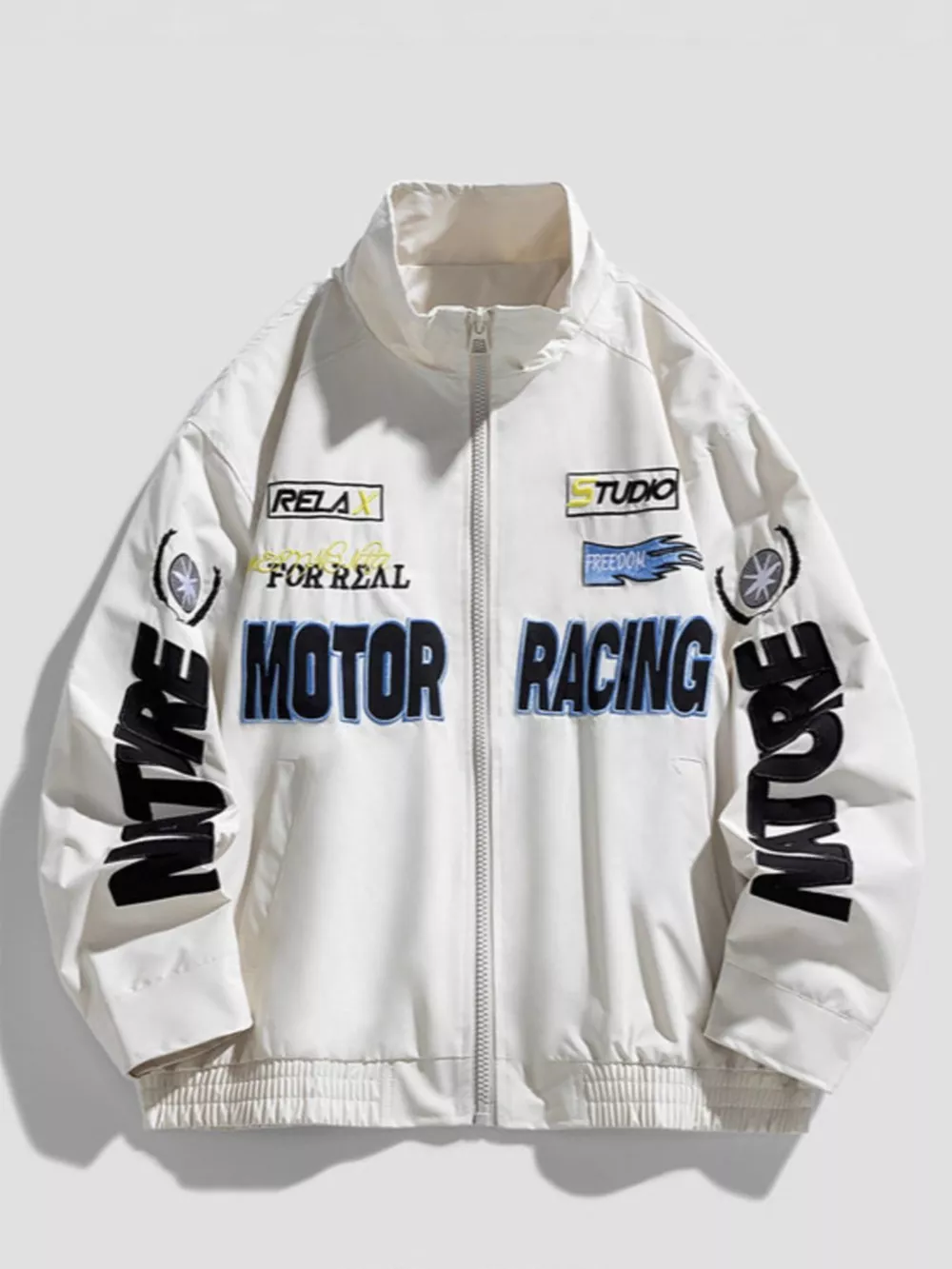 Men's Plus Size Zip Up Casual Jacket, image 3