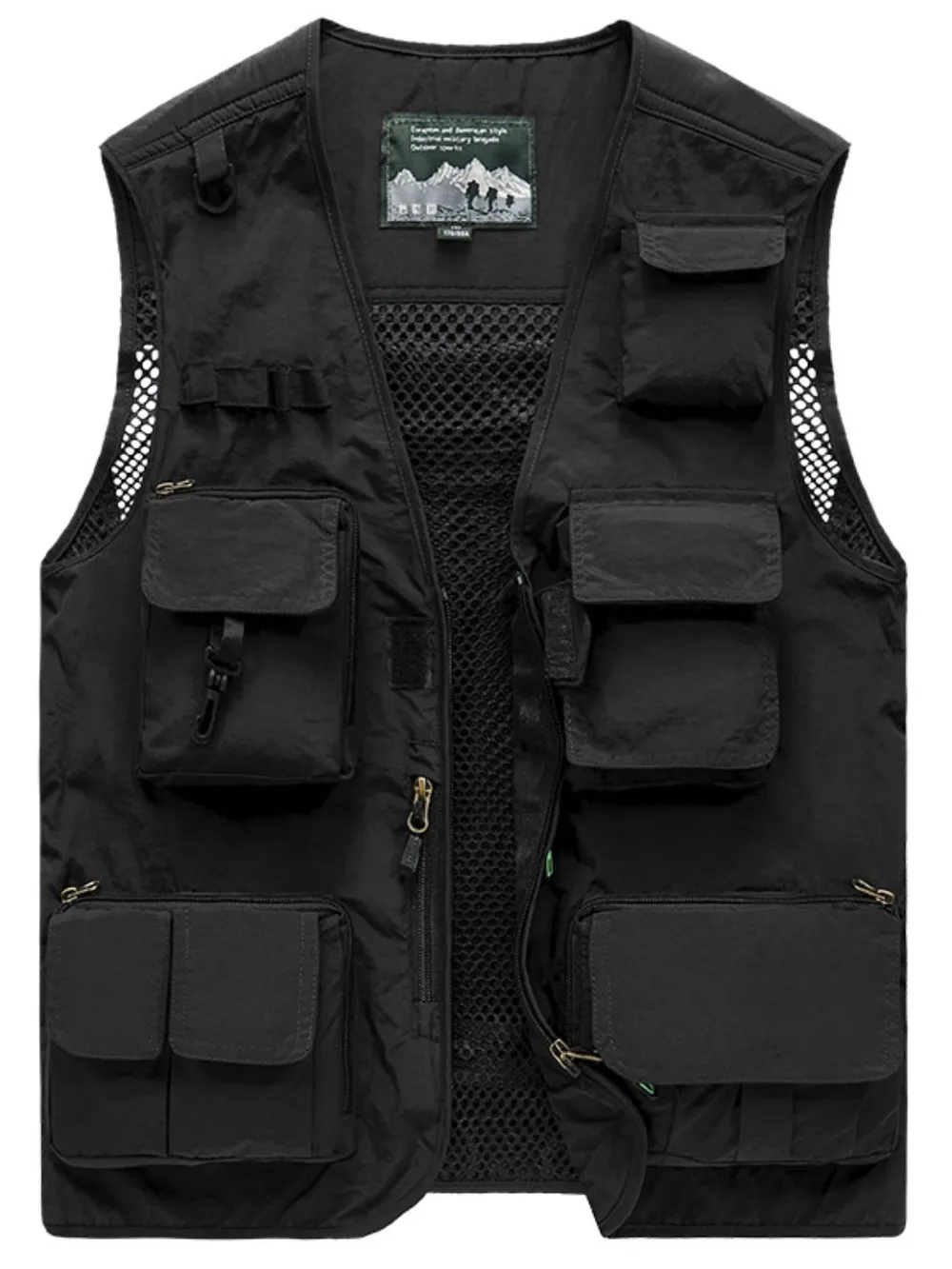 Men's Full Size Zip Up Vest Plus Size