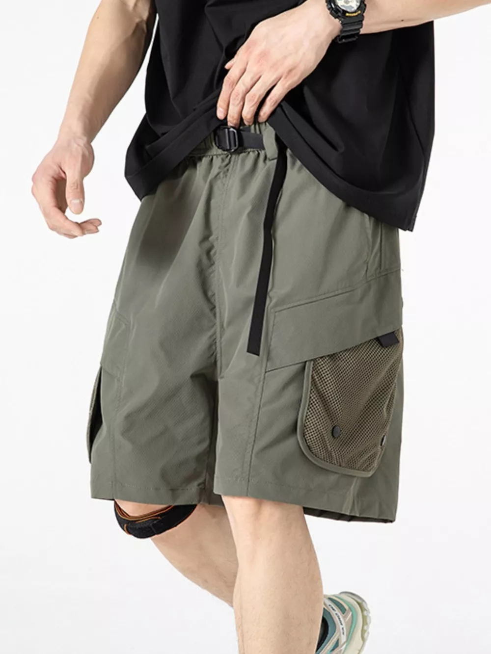 Men's Multi-Pocket Quick-Dry Cargo Shorts, image 11