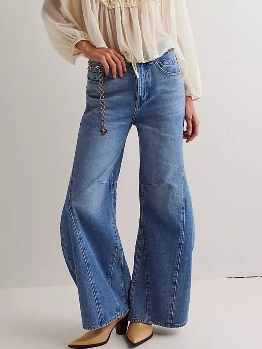 Washed Wide Leg Jeans, image 3