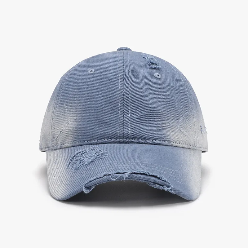 Distressed Adjustable Cotton Hat, image 2