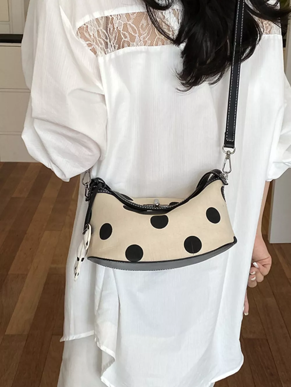 Polka Dot Shoulder Bag, image 6