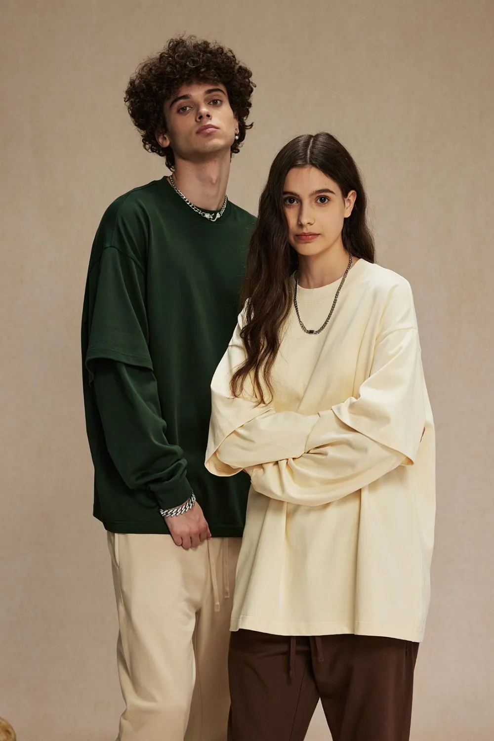 Men's Round Neck Long Sleeve T-Shirt, image 25