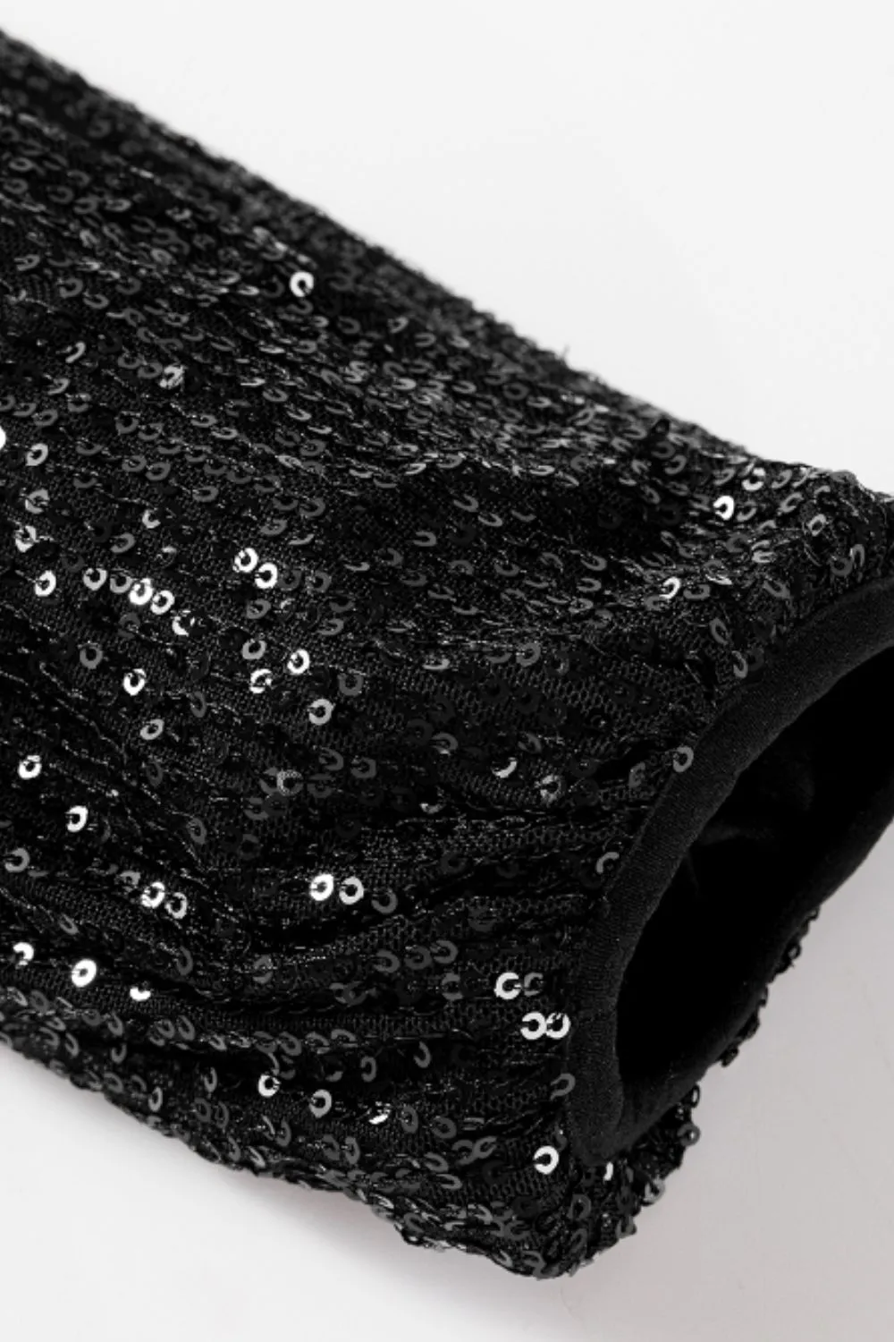 Sequin Zip Up Long Sleeve Jacket, image 4