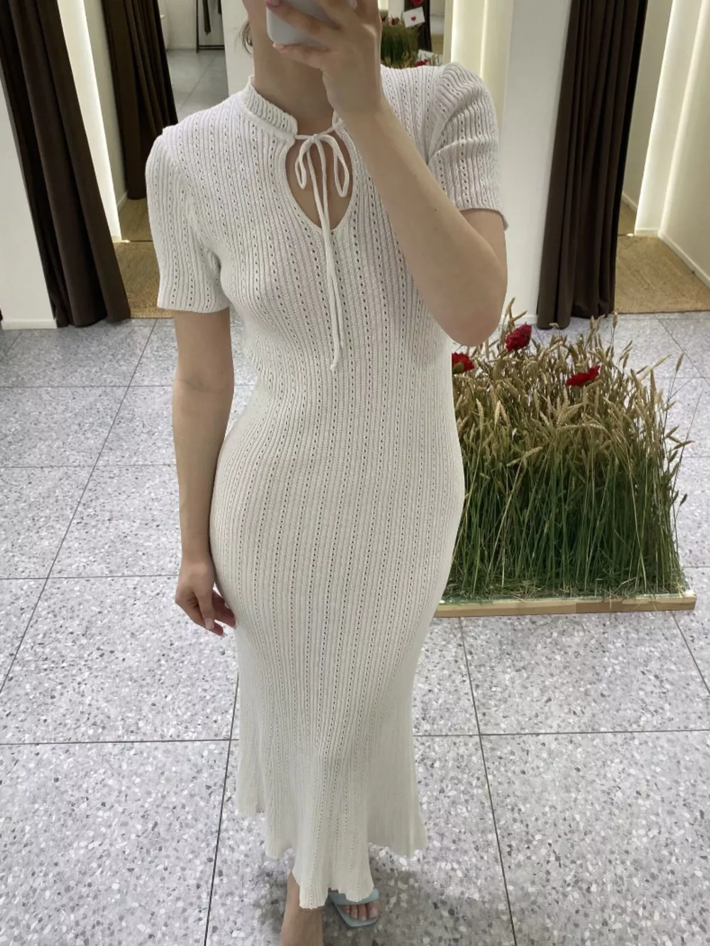Short Sleeve Knitted Mermaid Dress, image 18