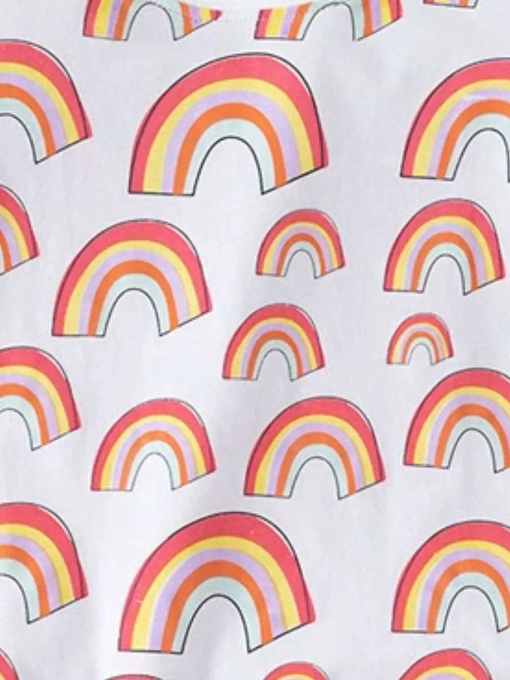 Children's Rainbow Print Crew Neck T-Shirt, image 4