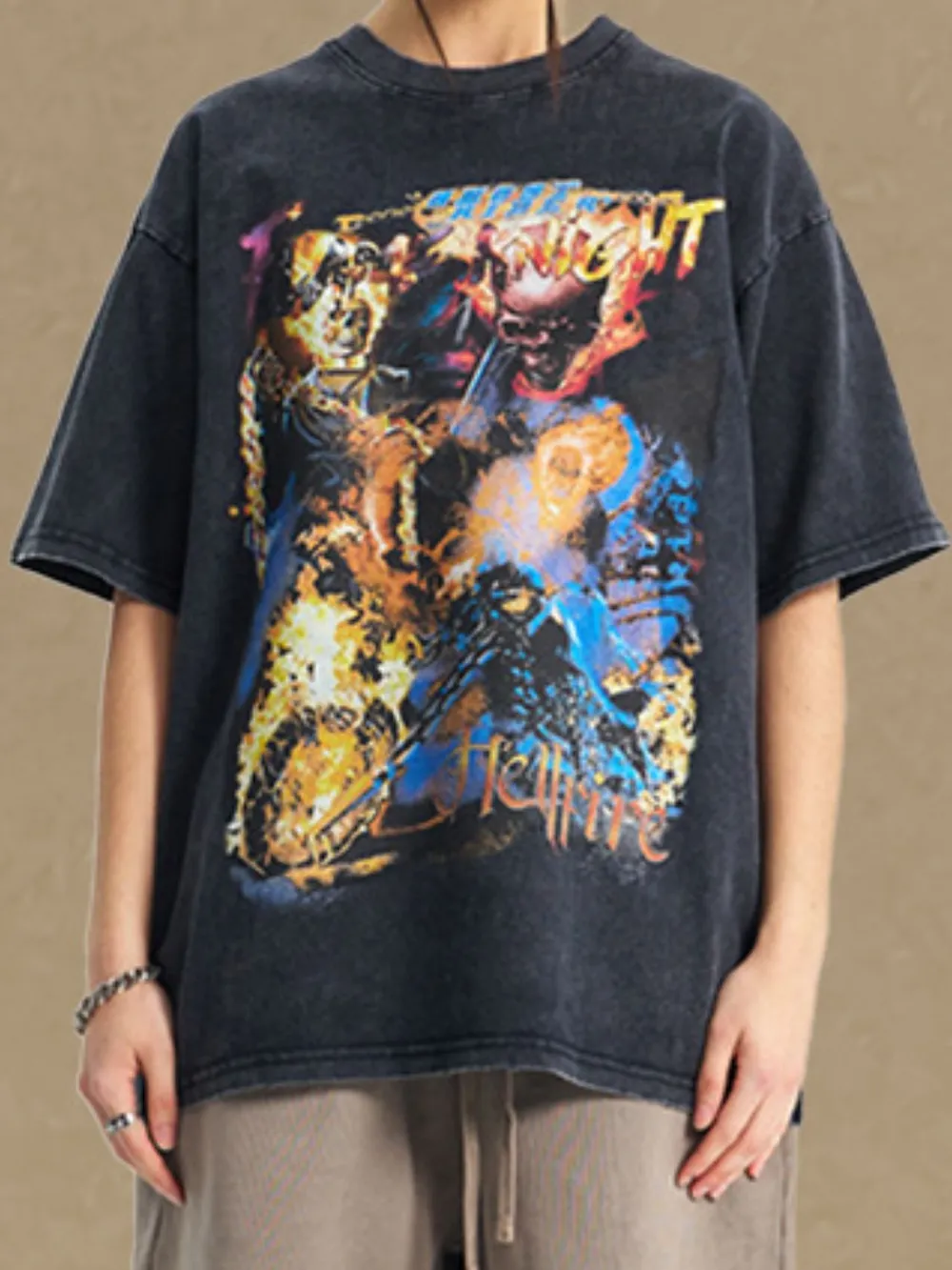Men's Graphic Round Neck Half Sleeve T-Shirt, image 3