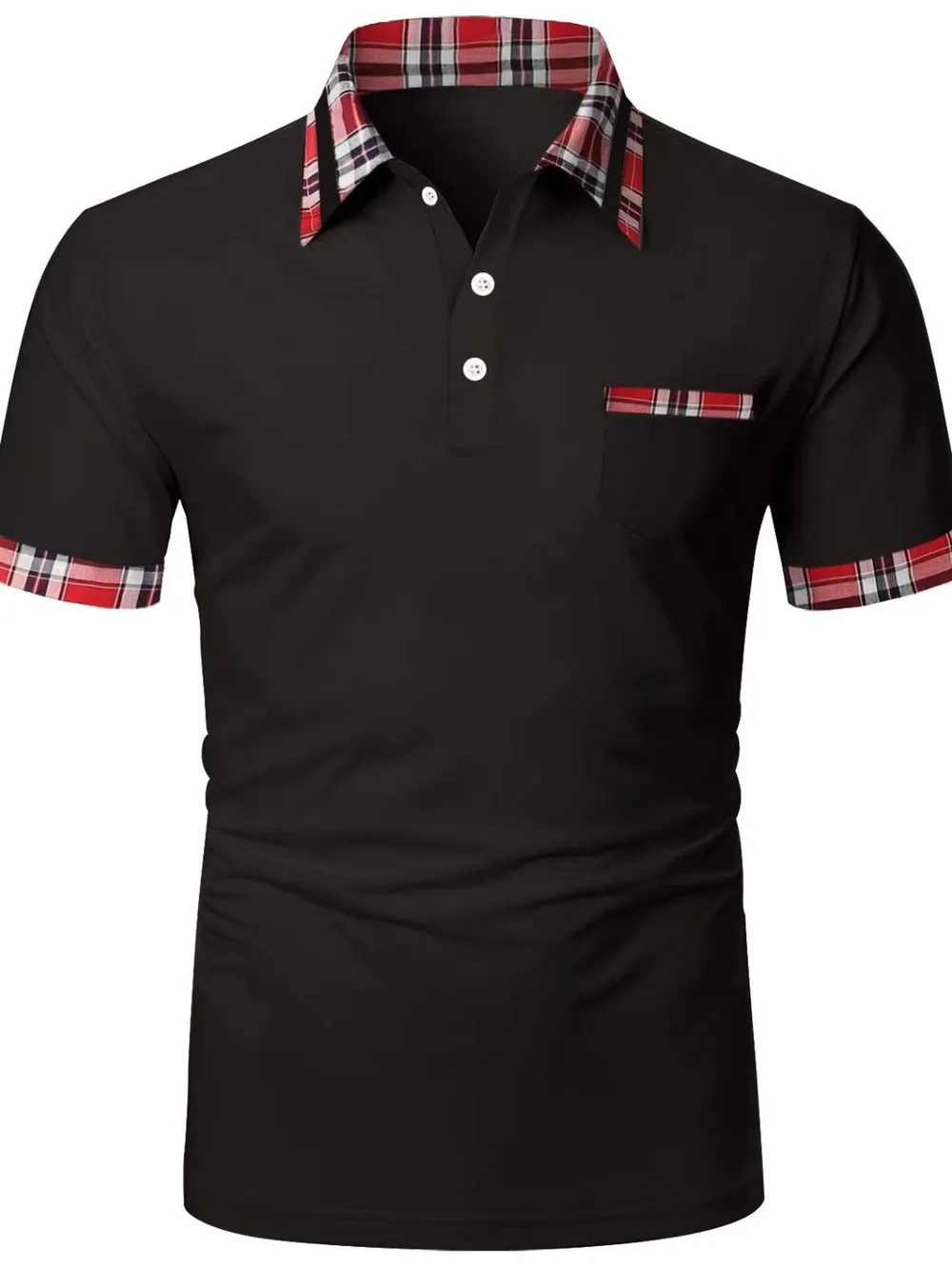 Men's Full Size Collared Neck Short Sleeve Polo Plus Size
